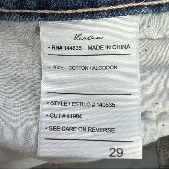 NWT KanCan Junior Women’s High-Rise Shorts Sz 9 (29) Frayed Distressed/Destroy - Picture 8 of 12